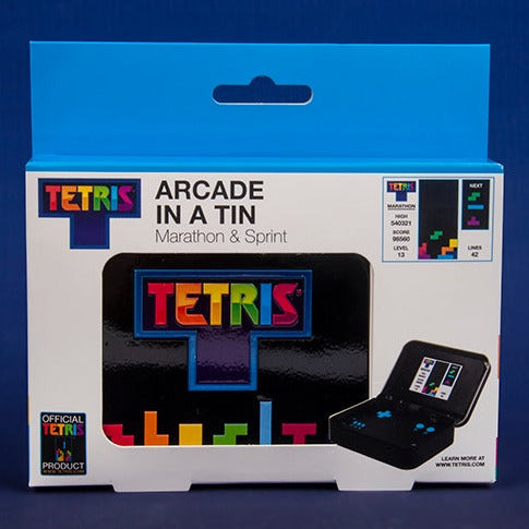  Tetris Arcade in a Tin: Retro Handheld Tetris Game. Portable  Tetris Gift for Kids and Adults! Includes Original Sounds, 2.4” Screen.  Full Color 8-bit Game. Officially Licensed Tetris Merchandise. : unknown