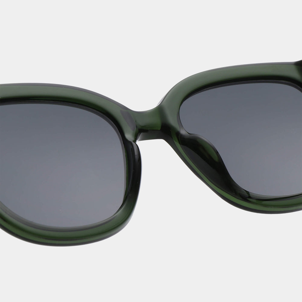 Sunglasses Billy in Dark Green Transparent