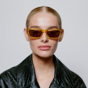 Sunglasses Square Fame in Yellow Transparent