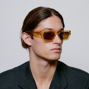 Sunglasses Square Fame in Yellow Transparent