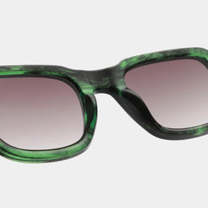 A.Kjaerbede Halo square festival sunglasses in green marble transparent -  ShopStyle