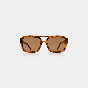 Sunglasses Kaya in Havana Tortoise Pattern and Brown Lenses