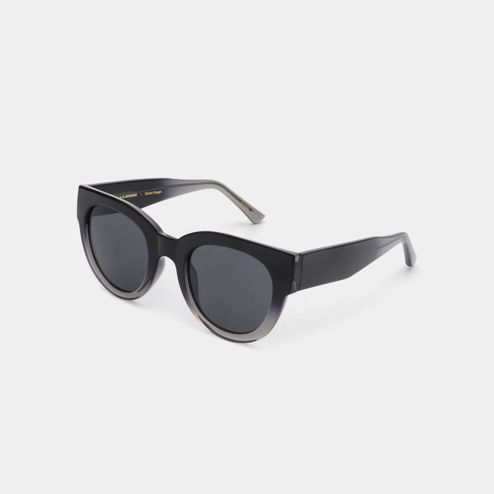 Sunglasses Round Lilly in Black Grey Transparent