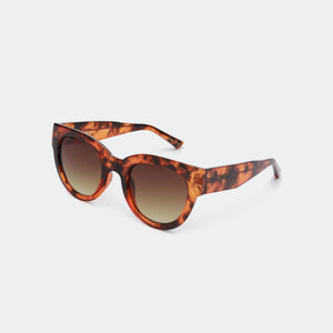 Sunglasses Round Lilly in Havana Tortoise and Tinted Lenses