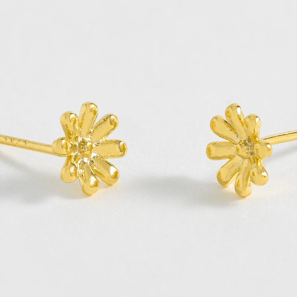 Estella Bartlett - Ear Studs | Doodle Flower Studs | Gold Plated