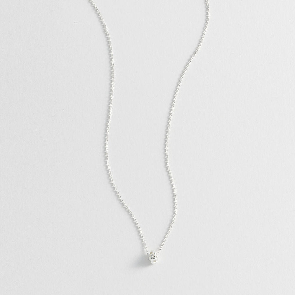 Estella Bartlett - Necklace | Knot Charm Necklace | Silver Plated