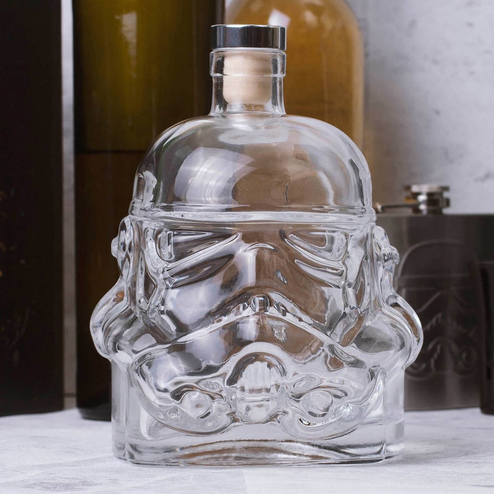 Transparent Creative Star Wars 650ml Whiskey Flask Carafe Decanter  Stormtrooper Glass Bottle Wine Decanters Whiskey Carafe Awakens Helmet  Glass Cup Heat-Resistance Cup or Whisky Beer Brandy