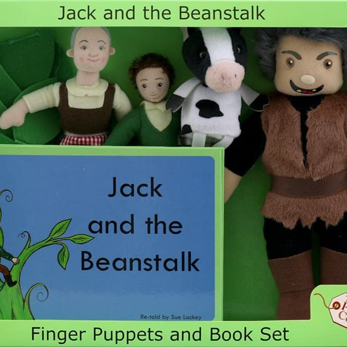 Jack and the sales beanstalk finger puppets