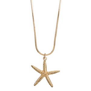 Necklace Starfish Gold Plated Charm Timi