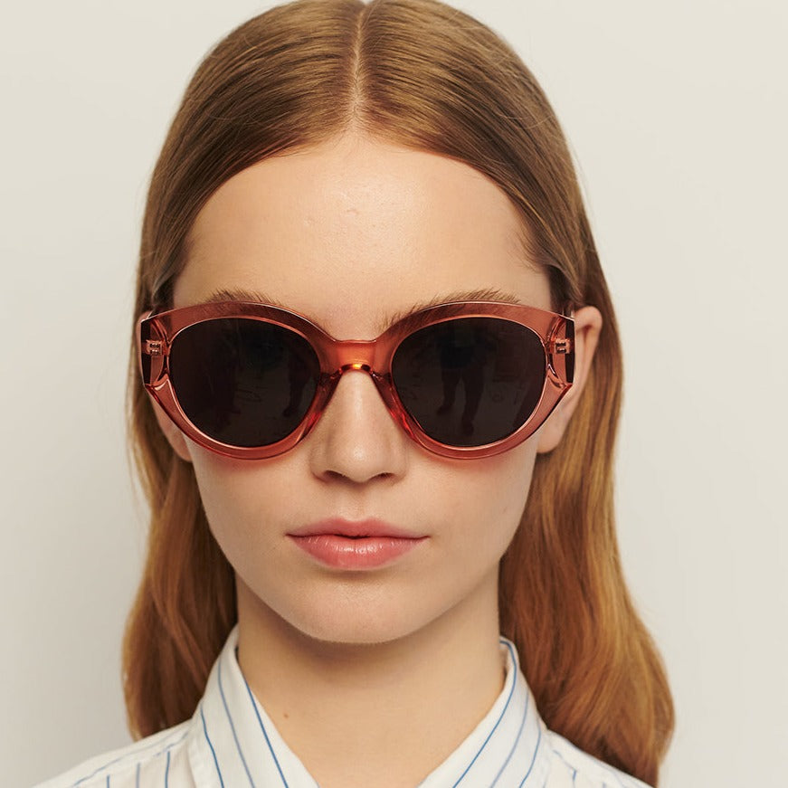 Sunglasses Unisex Chunky Oversized Soft Red A. Kjaerbede | Big Winnie