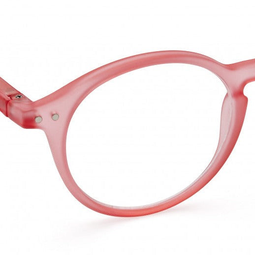 Reading Glasses +3 Round Desert Rose Pink Style D IZIPIZI